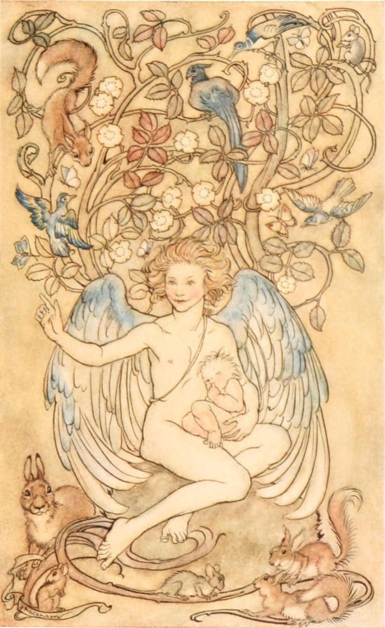 Springtide of Life 1918 Holiest thing that lives Canvas Art - A Rackham (18 x 24)