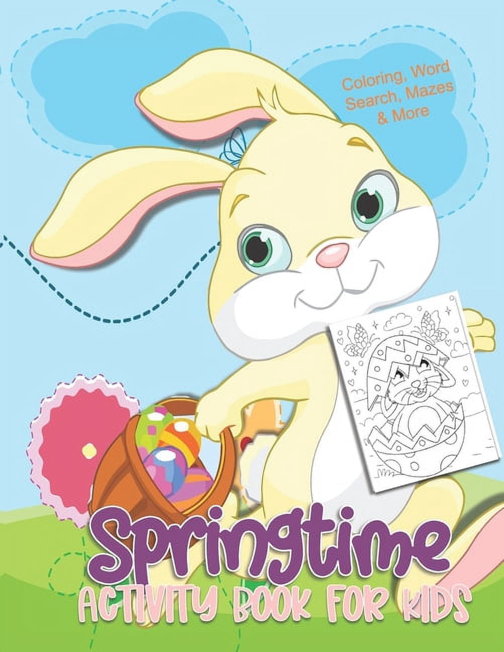 Springtime Activity Book for Kids: Easter Fun Activities for Children, (Paperback)