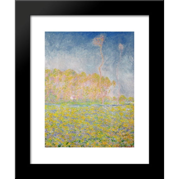 Springtime Landscape 20x24 Framed Art Print by Monet, Claude