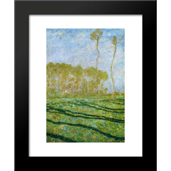 Springtime Landscape at Giverny 20x24 Framed Art Print by Monet, Claude