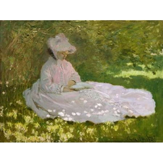 Springtime Poster Print by Claude Monet (22 x 28)