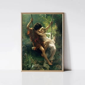 Springtime Pre Raphaelite Vintage Portrait Poster