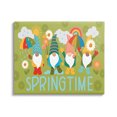 thumbnail image 1 of Springtime Rainy Garden Gnomes Holiday Graphic Art Gallery Wrapped Canvas Print Wall Art, 1 of 7
