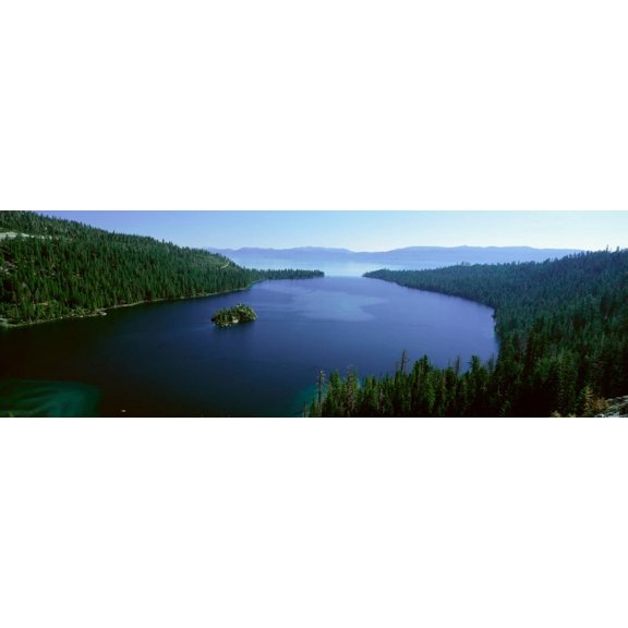 Springtime at Emerald Bay Lake Tahoe CA Canvas Art - Panoramic Images (27 x 9)