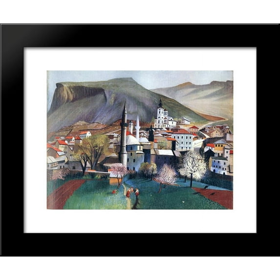 Springtime in Mostar 20x24 Framed Art Print by Tivadar Kosztka Csontvary
