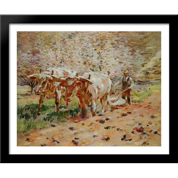 Springtime in Vermont 34x28 Large Black Wood Framed Print Art by Theodore Robinson