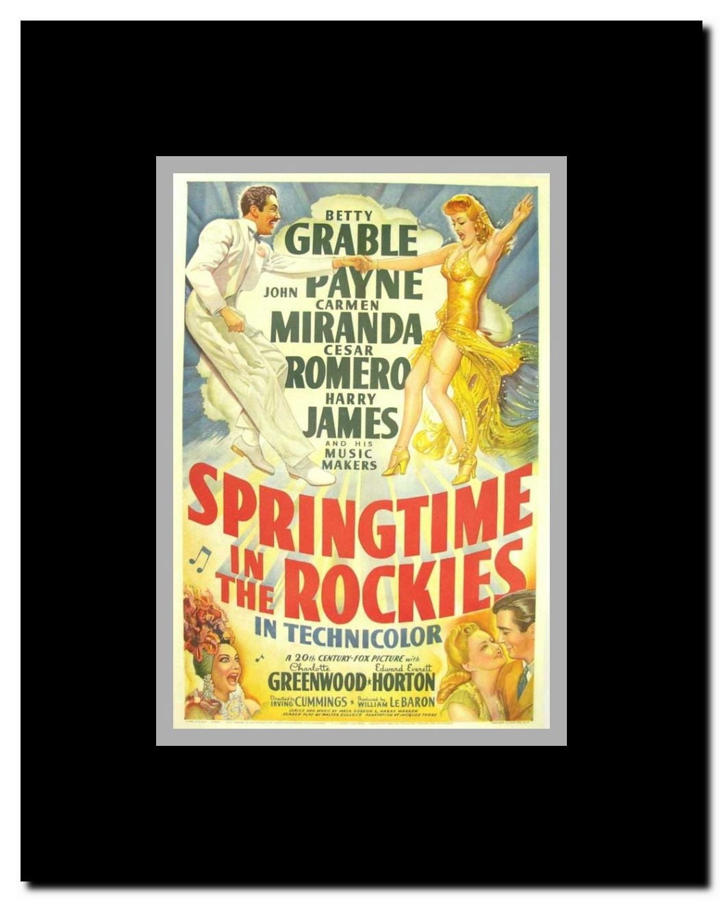 Springtime in the Rockies Framed Movie Poster