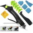 thumbnail image 1 of Springtok Caulking Tool 5 in 1 Silicone Caulking Grout Removal Sealant Finishing Tool with Grout Scraper, 6 Exchange Silicone Pads, Adhesive Residue Scraper Seam Repair Kit for Kitchen Bathroom, 1 of 1