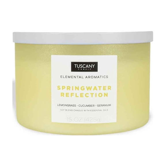 Springwater Reflection Scented Jar Candle (15 oz) Elemental Aromatics Collection