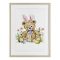 thumbnail image 1 of Stupell Industries Eclectic Springy Easter Teddy Bear Birch Framed Print Under Glass, 17 x 23, by Amy Hall, 1 of 7