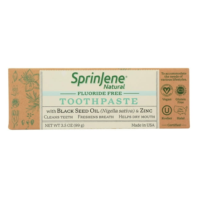 Sprinjene Natural - Toothpaste W/o Fluoride - 1 Each - 3.5 OZ
