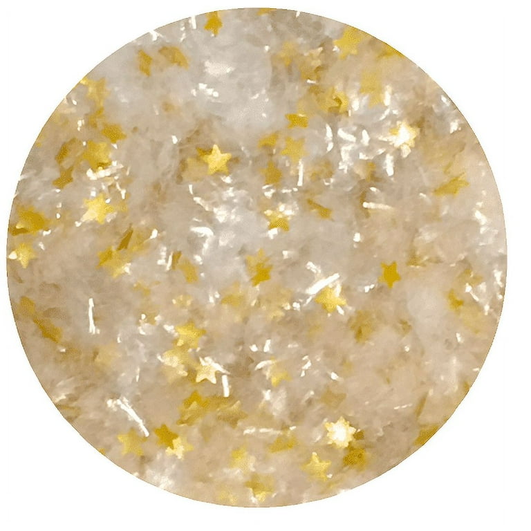 Generic OH! SWEET ART EDIBLE GLITTER GOLD STARS 0.04 Ounce Oz. Use to  cakes, cupcakes, flakes, cookies