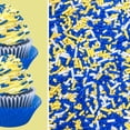 thumbnail image 1 of Sprinkle Deco® School Sports White Blue Yellow Cake Pop Cookie Cupcake Cakes Semi-Sweet Edible Confetti Decorations Sprinkles Desert Jimmies Toppers, 1 of 4