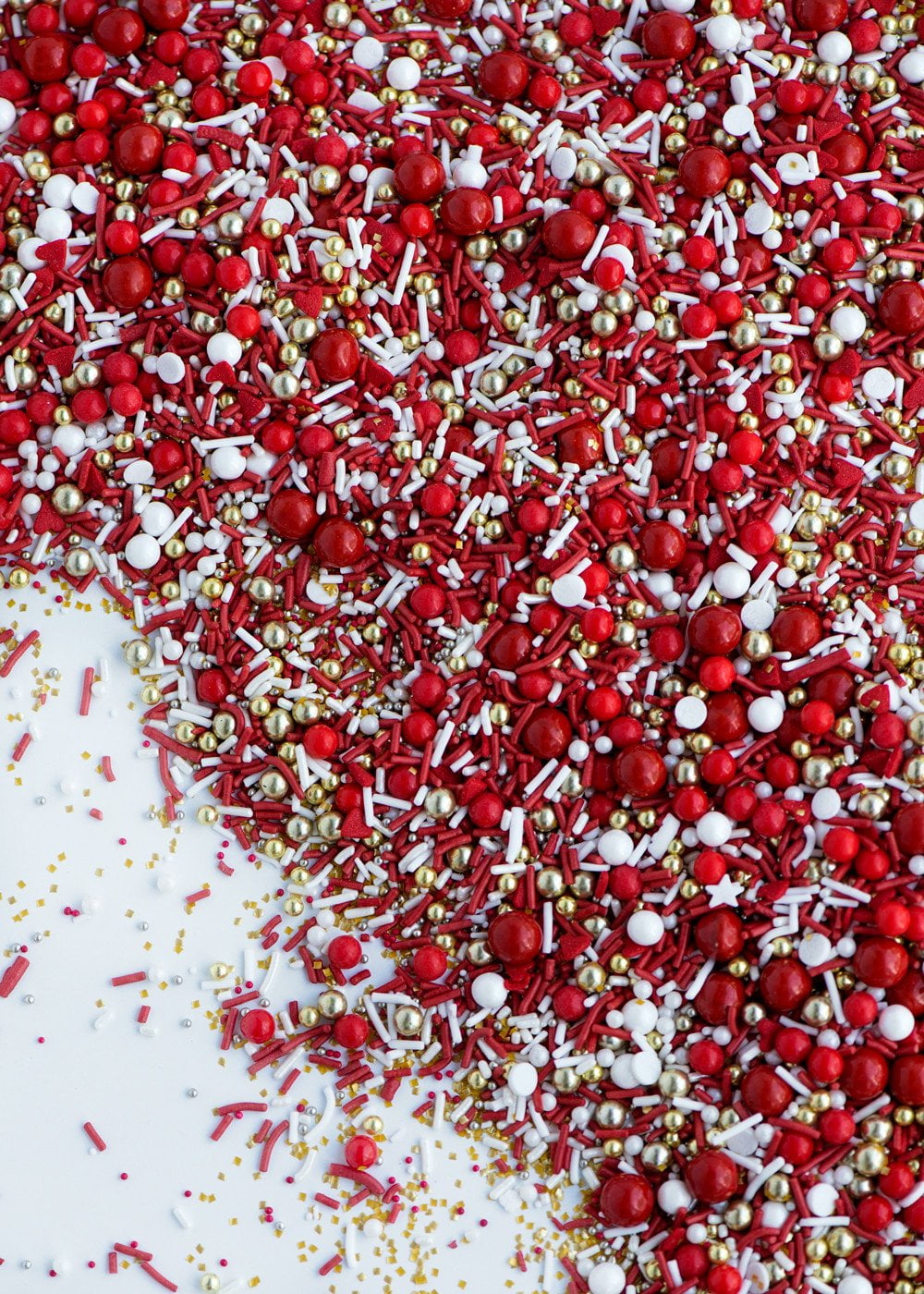 Sprinkle Sprinkles Gold Rush Sprinkle Mix | Red Sprinkles | Gold Sprinkles | Valentine Sprinkles | 4 oz