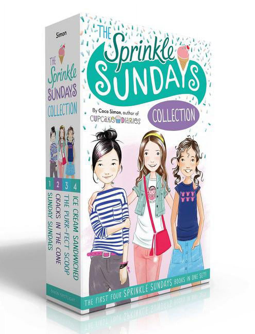 COCO SIMON Sprinkle Sundays: The Sprinkle Sundays Collection (Boxed Set) : Sunday Sundaes; Cracks in the Cone; The Purr-fect Scoop; Ice Cream Sandwiched (Paperback)