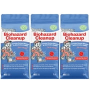 Sprinkle & Sweep Biohazard Cleanup - 8oz, 3pk - Human Bodily Fluid Solidifier, Enzyme Powder, Absorbent, Odor Elimination, Home-Facilities-School