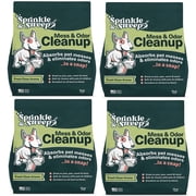 Sprinkle & Sweep Pet Mess & Odor Cleanup - 4 Pack, 15oz Bags - Dog Accident Clumping Powder, Remove Pee-Poo-Vomit From Hard Surfaces, Ultra-Absorbent