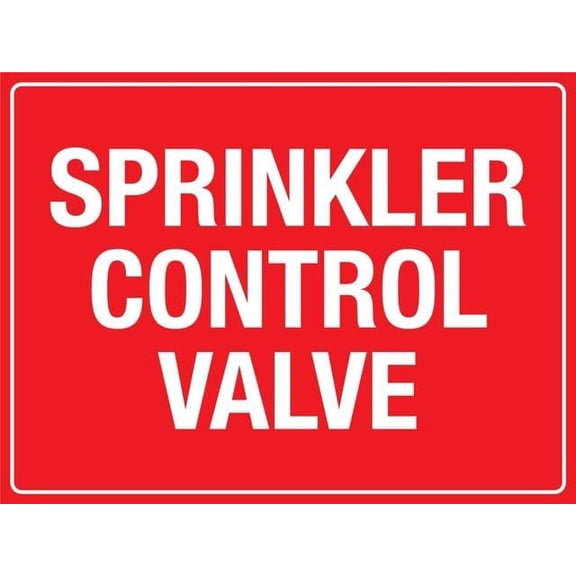 Sprinkler Control Valve 8"x12" Aluminum Sign - Rust-Resistant, Weather-Durable, Easy to Mount