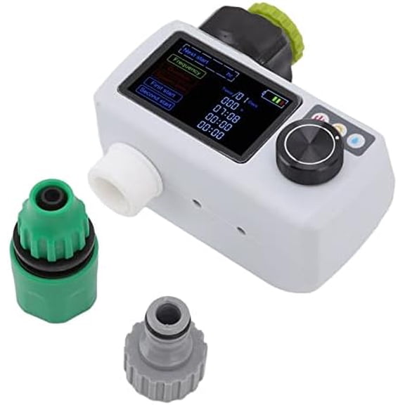 Sprinkler Controller Solar Power Automatic Sprinkler Timer Solar Rain Sensing IP68 Real Time Self Inspection Garden Irrigation Timer$$Garden &