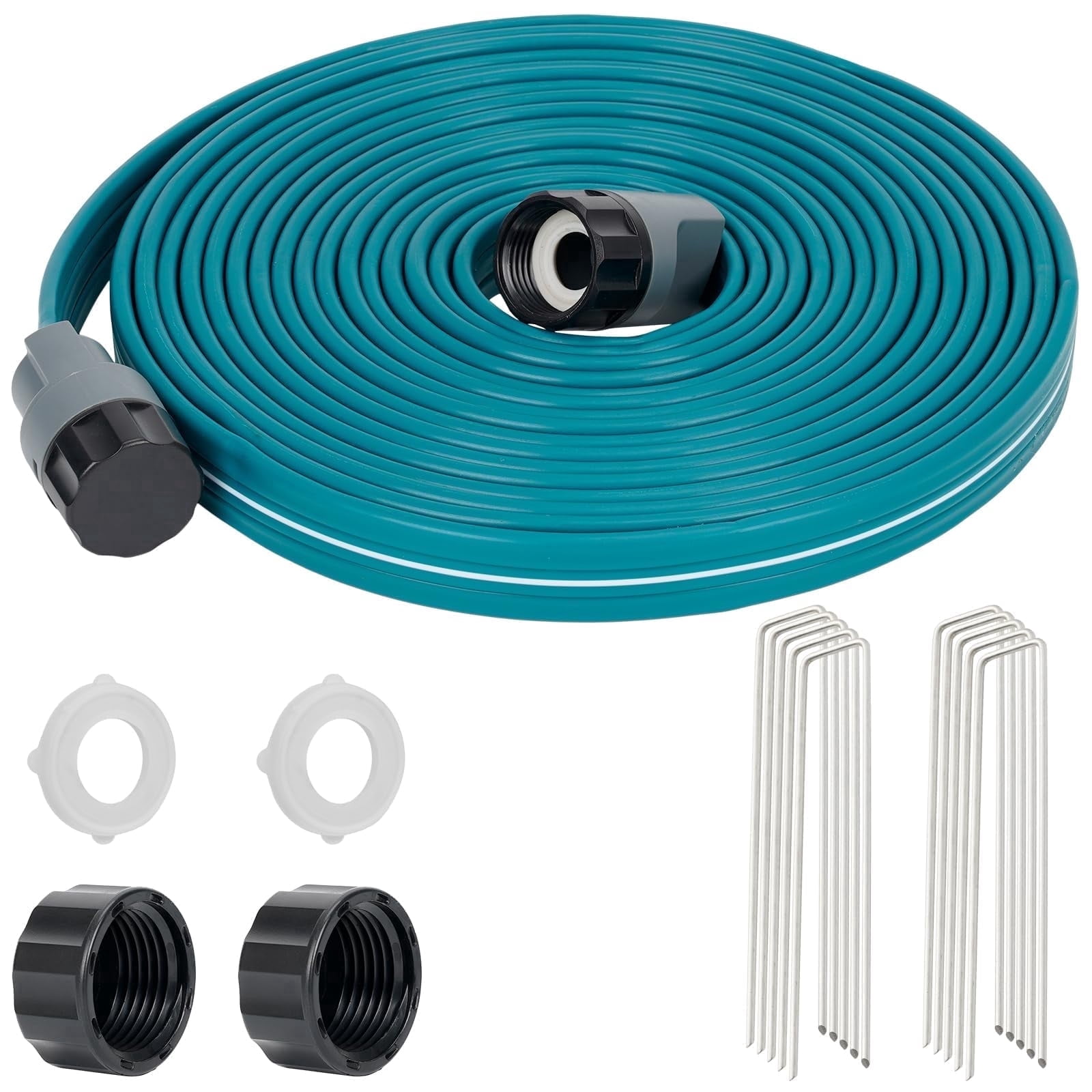 Sprinkler Hose Soaker Hose 25 ft for Garden Lawn and Yard, Watering Hose with Hole for Plants Flower