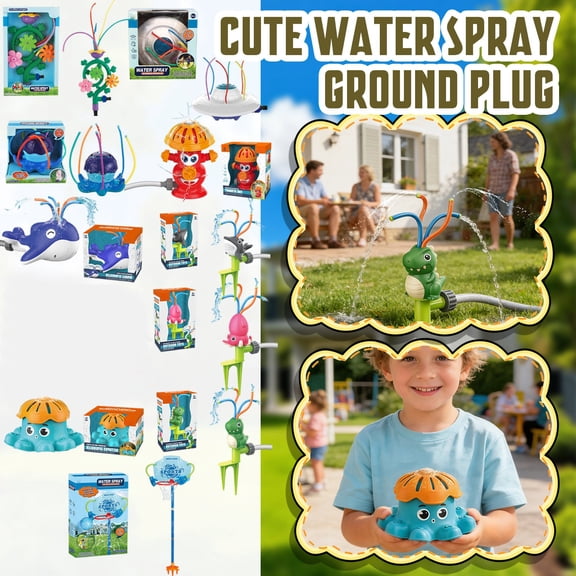 Sprinkler for Kids Inflatable Octopus Water Toys , Summer Outdoor Toys Backyard Water Spray Sprinkler Fun Pool Toys for 3 4 5 6 Years and Up Boys Girls Gifts