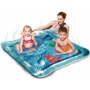 Sprinkler Kids Pool - Outdoor Kiddie Fountain Splash Mat