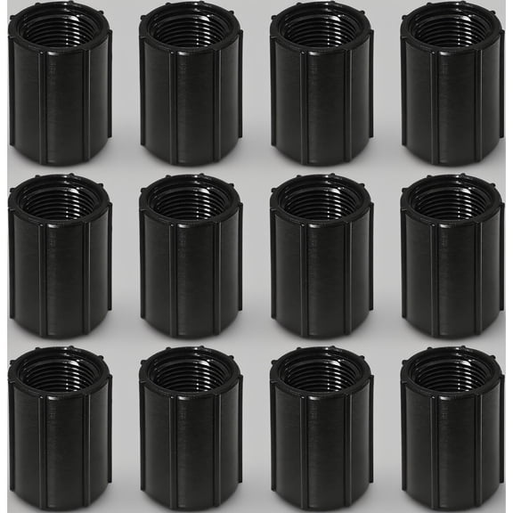 Sprinkler Riser Extension Kit – 24 Pcs 1/2" NPT Fittings – 12 x 2" MNPT Riser Extensions & 12 x Double Female Couplings – For Lawn & Garden Irrigation Systems