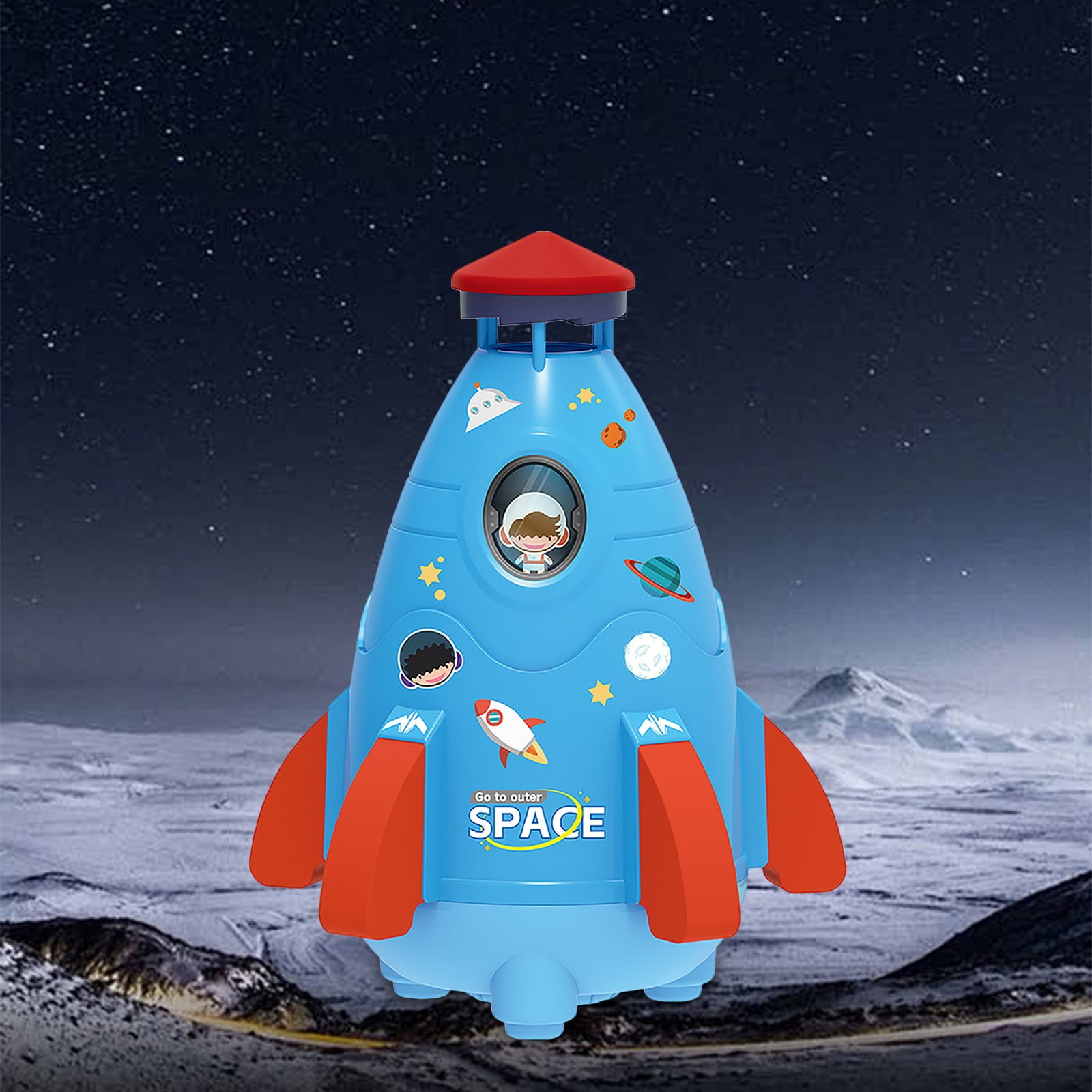 Sprinkler Rocket Toys for Kids Launcher Outdoor 360-Degree Rotation ...