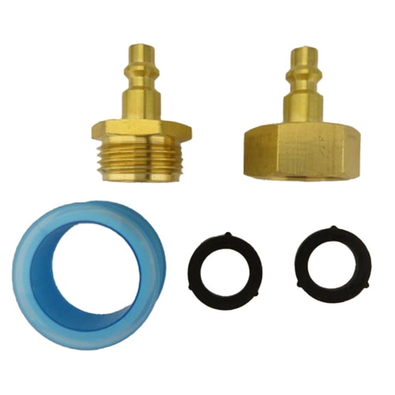 Sprinkler System Quick Connect Adapter Set, Garden Hose 3/4" Thread Fittings, 5-Piece Winterization Kit with Copper Connectors for Easy Irrigation Blowout and Freeze Protection