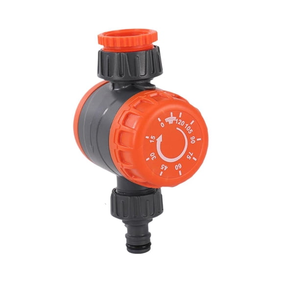 Sprinkler Timer with Brass Inlet, Sprinkler Timer for Outdoor Hose, Watering Timer for Soaker Hose for Garden Hose, Automatic Digital Control | Manual ON/Off for Outdoor - Orange