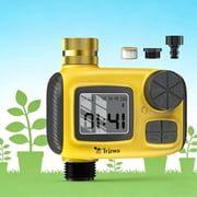 Sprinkler Timer for Outdoor,Brass Inlet Release Water Timer for Garden Irrigation Hose Timers with Rain Delay and Manual Irrigation for Garden,Lawn,Yard Watering System
