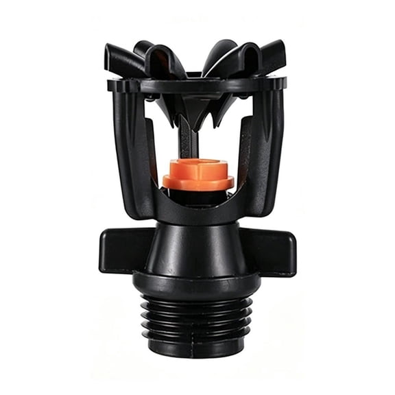 Sprinklers for Yard, Lawn Sprinkler, Garden Sprinkler, Water Sprinkler for Lawn, 360 Degree Rotating Lawn Sprinkler, Swing-type sprinkler for garden irrigation - Orange/Shape A