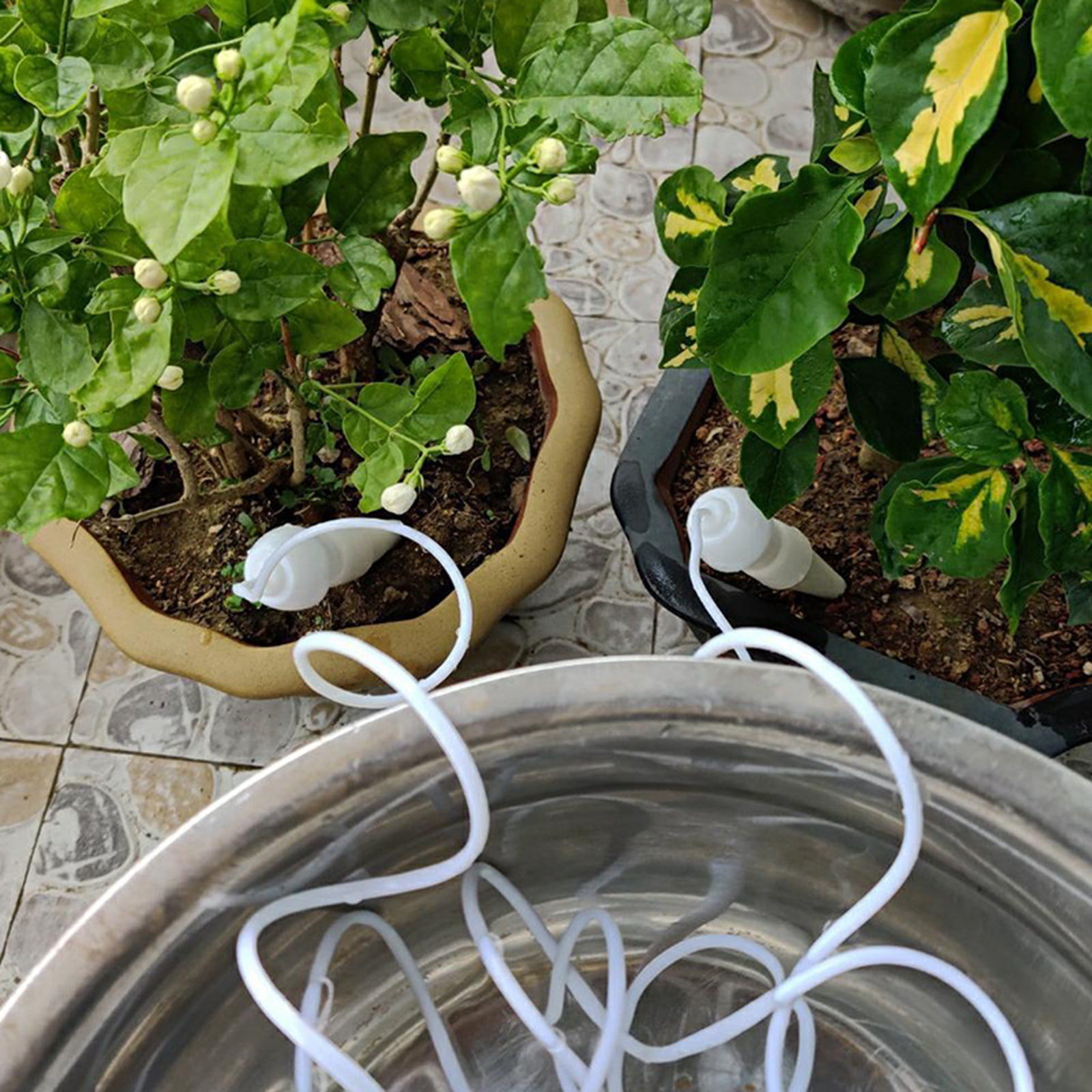 Sprinklers for Yard Tripod 1” Garden Hose 3ft Hose 50 Foot Expandable