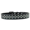 thumbnail image 1 of Sprinkles AB Crystals Dog Collar, Black - Size 12, 1 of 1
