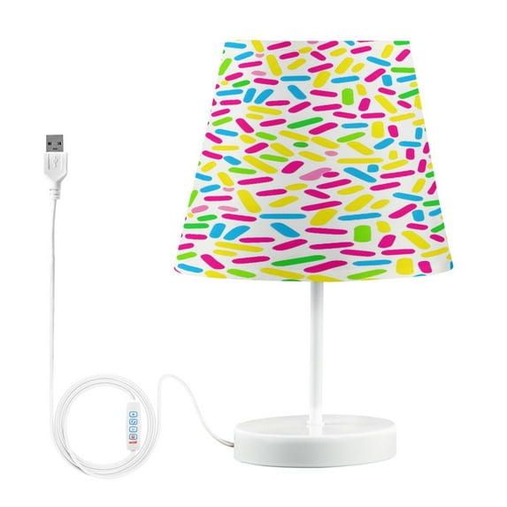 Sprinkles Desk Lamp LED Table Nightstand Lamps with 3 Color Temperatures for Home Bedroom Living Room Decor 8x12