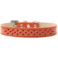 thumbnail image 1 of Sprinkles Ice Cream Red Crystals Dog Collar, Orange - Size 14, 1 of 1
