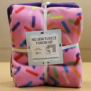 Rainbows Hearts No Sew Fleece Blanket Kits, No Sew Blanket Kit