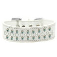 thumbnail image 1 of Sprinkles Pearl & AB Crystals Dog Collar, White - Size 16, 1 of 1