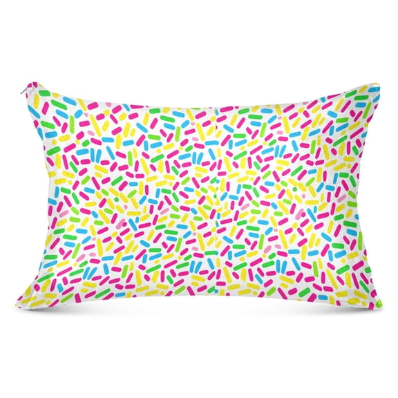 Sprinkles Plush Pillow Cases King Size Ultra Soft Warm Pillowcases with Zipper 20"x40"