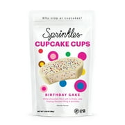 Sprinkles Premium Birthday Cake Cupcake Cups, 3.45oz Pouch, Gluten Free, White Chocolate