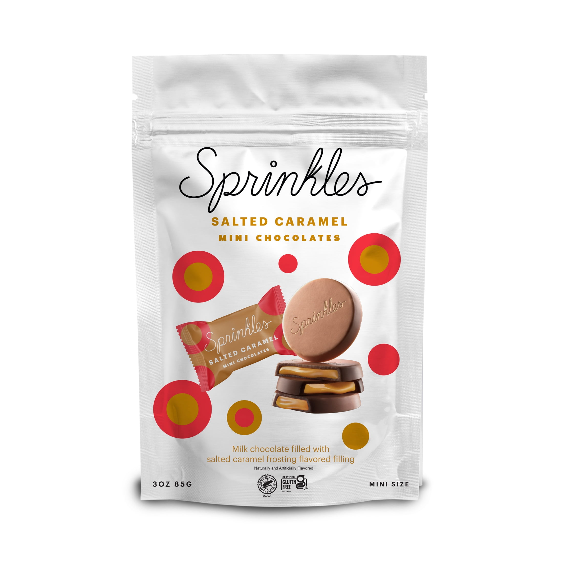 Sprinkles Premium Mini Salted Caramel Chocolate Bars- Pouch (12 count )
