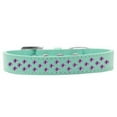 thumbnail image 1 of Sprinkles Purple Crystals Dog Collar, Aqua - Size 14, 1 of 1