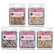 Sprinkletz Easter Bundle   5 Packs of Mini Easter-Themed Polymer Clay Embellishments for Crafts & Shaker Cards   2500 Pieces