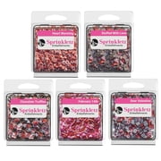 Sprinkletz Valentine s Day Romance Bundle   2500-Piece Polymer Clay Embellishments for DIY Crafts, Scrapbooking & Card Making   Hearts, Teddy Bears, Love Letters & More