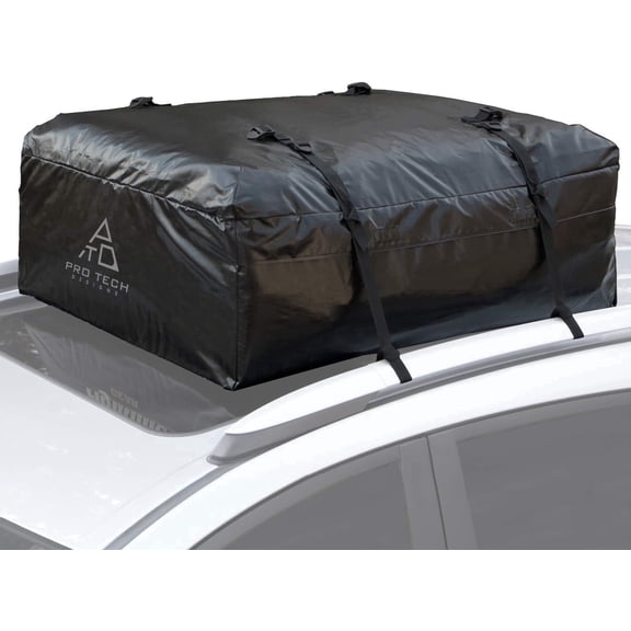 Pro Tech Designs Rooftop Cargo Carrier Sprint Weatherproof Foldable, Attaches with or without Roof Rack, 10 Cubic Feet