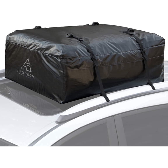 Pro Tech Designs Rooftop Cargo Carrier Sprint Weatherproof Foldable, Attaches with or without Roof Rack, 10 Cubic Feet