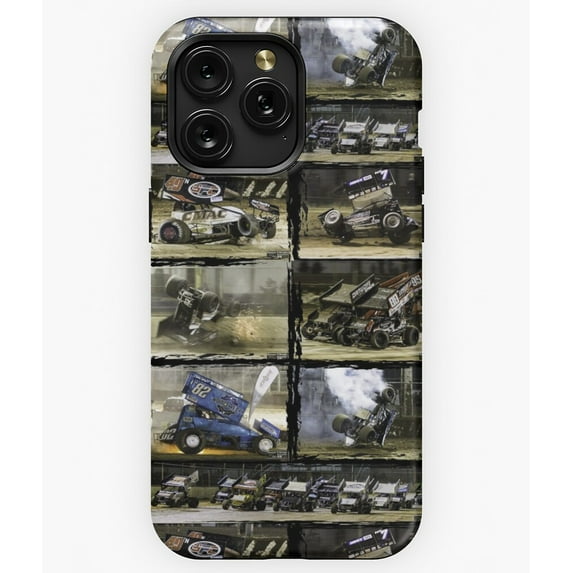 Sprint Car Crashes and Action Montage G2904 Phone Case for iPhone17 16 15 14 13 12 11 Pro Max