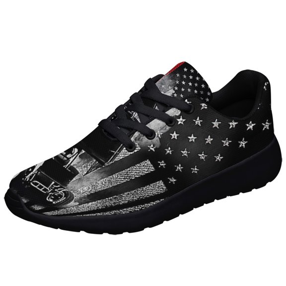 Sprint Car Racing American flag US Shoes Sneakers Black Size 8.5