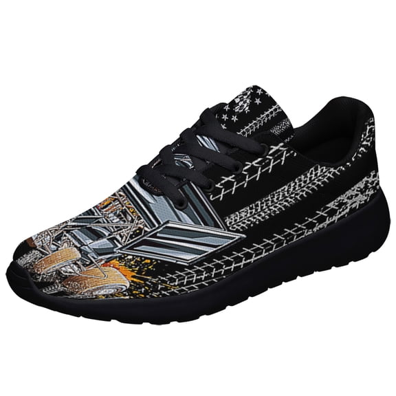Sprint Car Racing Dirt Racing Shoes Sneakers Black Size 11.5