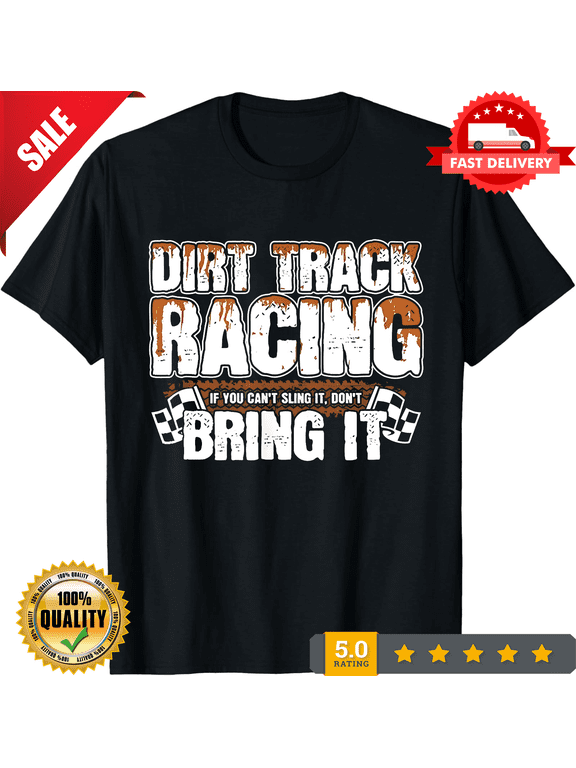 Sprint Car Racing Graphic Shirt with Bold Dirt Track Action Design, S-3XL, ULTRA LIMITED-TH72111